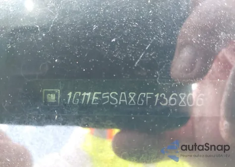 2016 Chevrolet Malibu Limited Ltz из США, поврежденный, VIN 1G11E5SA8GF136806